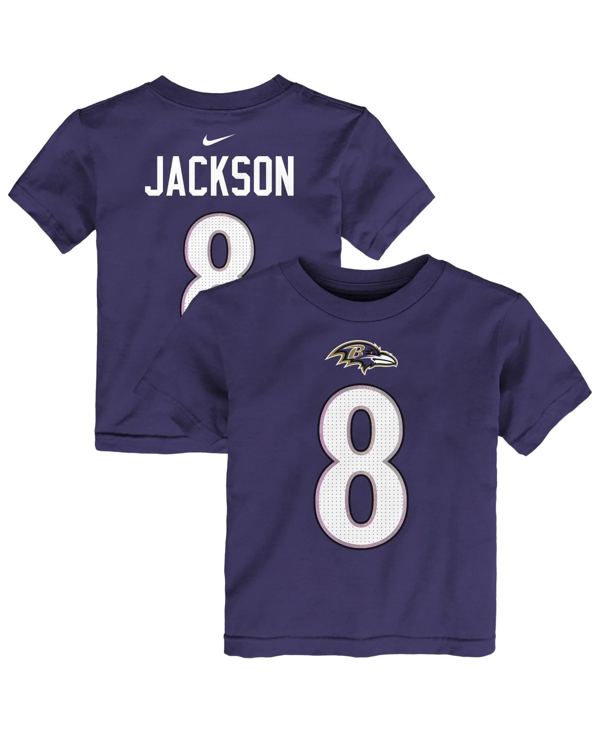Lamar Jackson Name & Number Baltimore Ravens T-Shirt by Nike