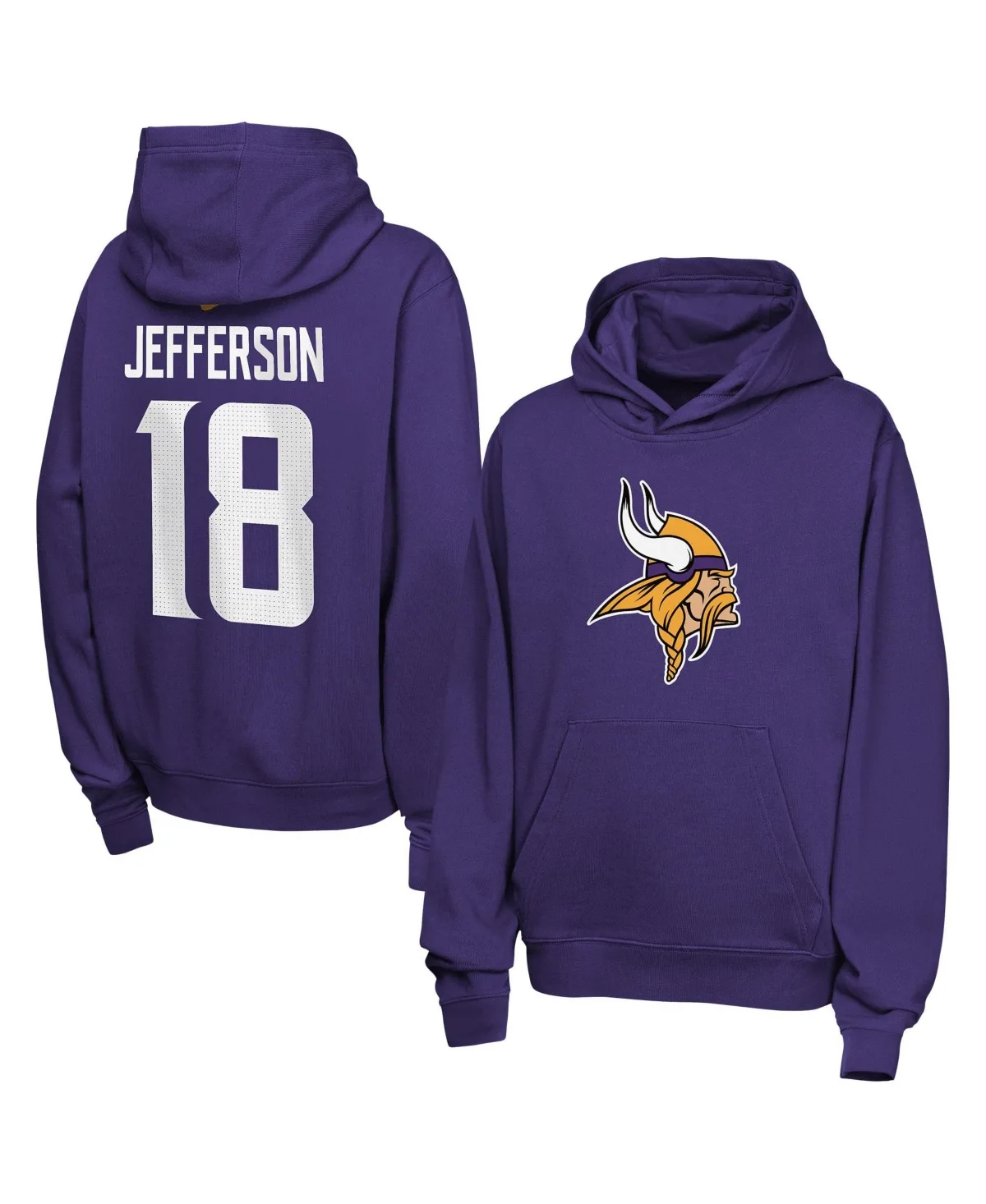 Justin Jefferson Minnesota Vikings Name Number Club Fleece Hoodie by Nike