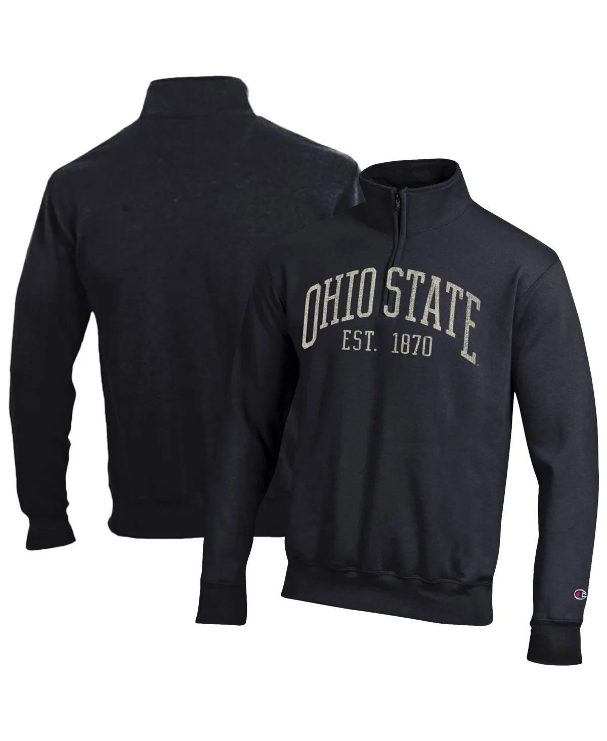 Ohio State Buckeyes Power Blend Quarter-Zip Pullover by Champion