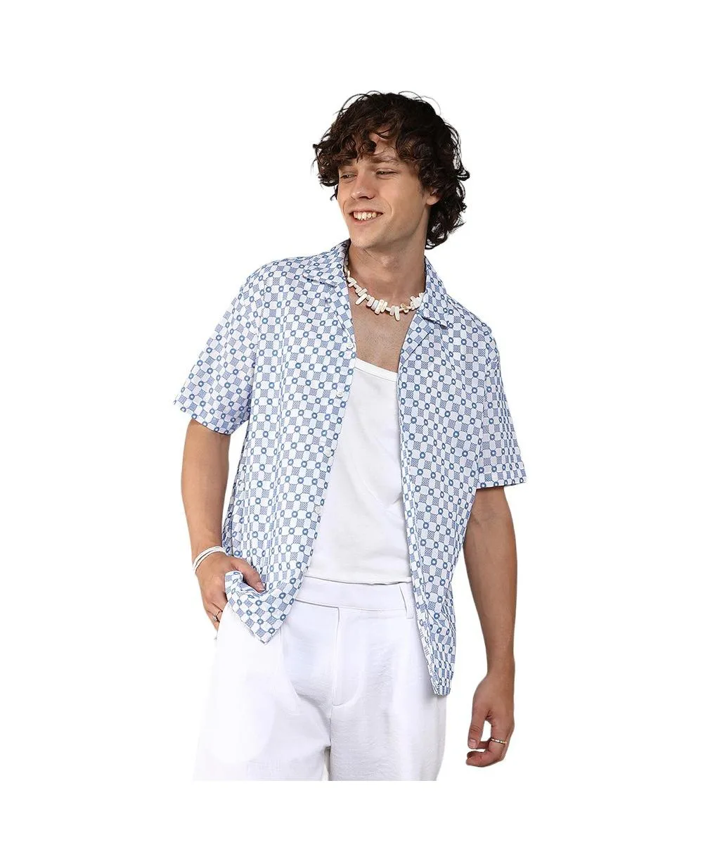 Embroidered Checkered Shirt