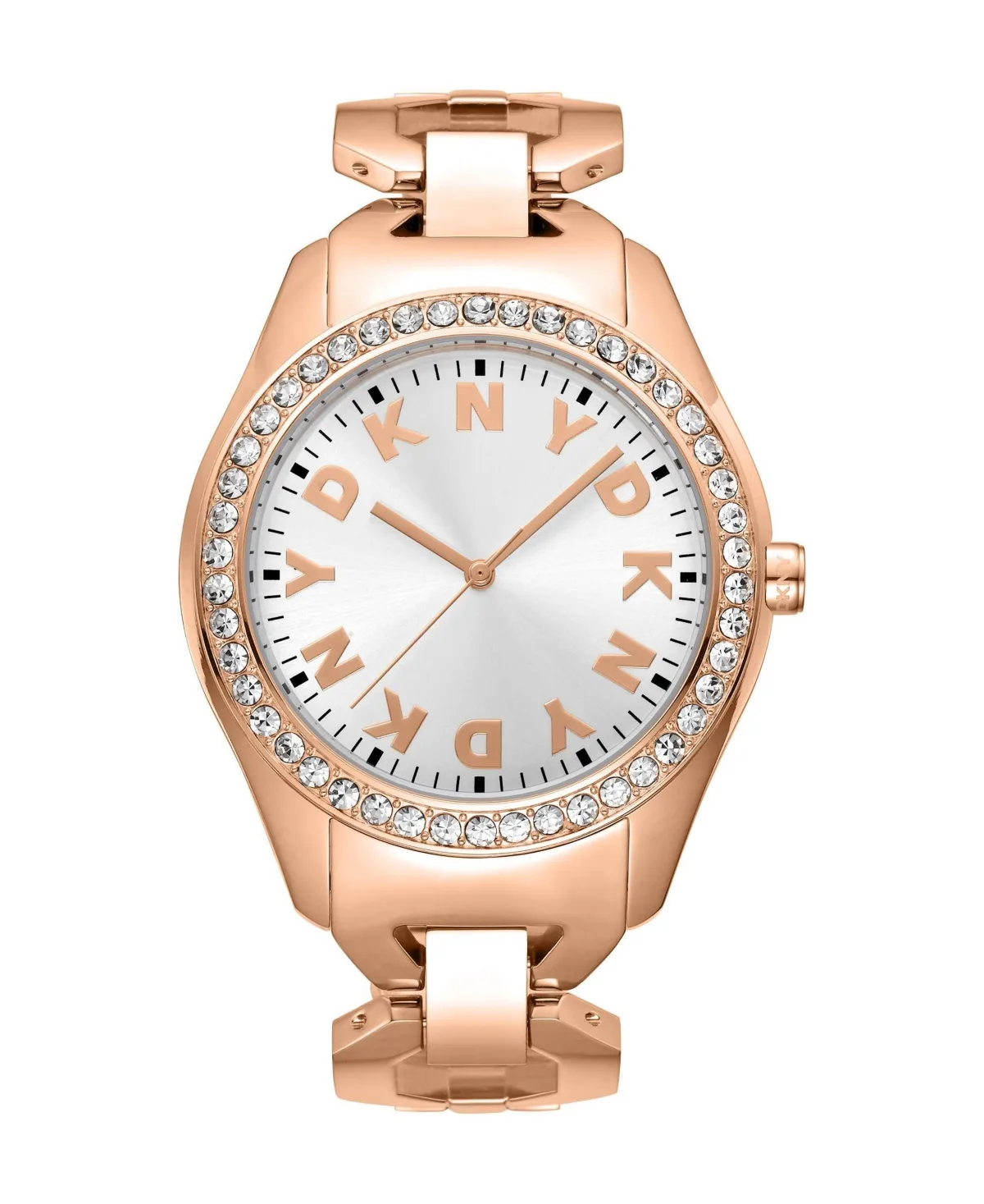 Quartz Logo Rose-Gold Stainless Steel Bracelet Watch, 40mm by DKNY