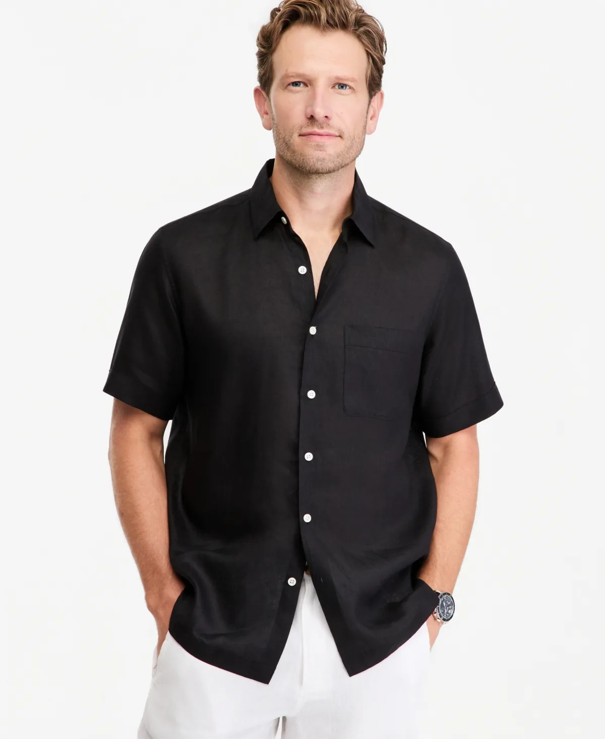 100% Linen Shirt by Club Room