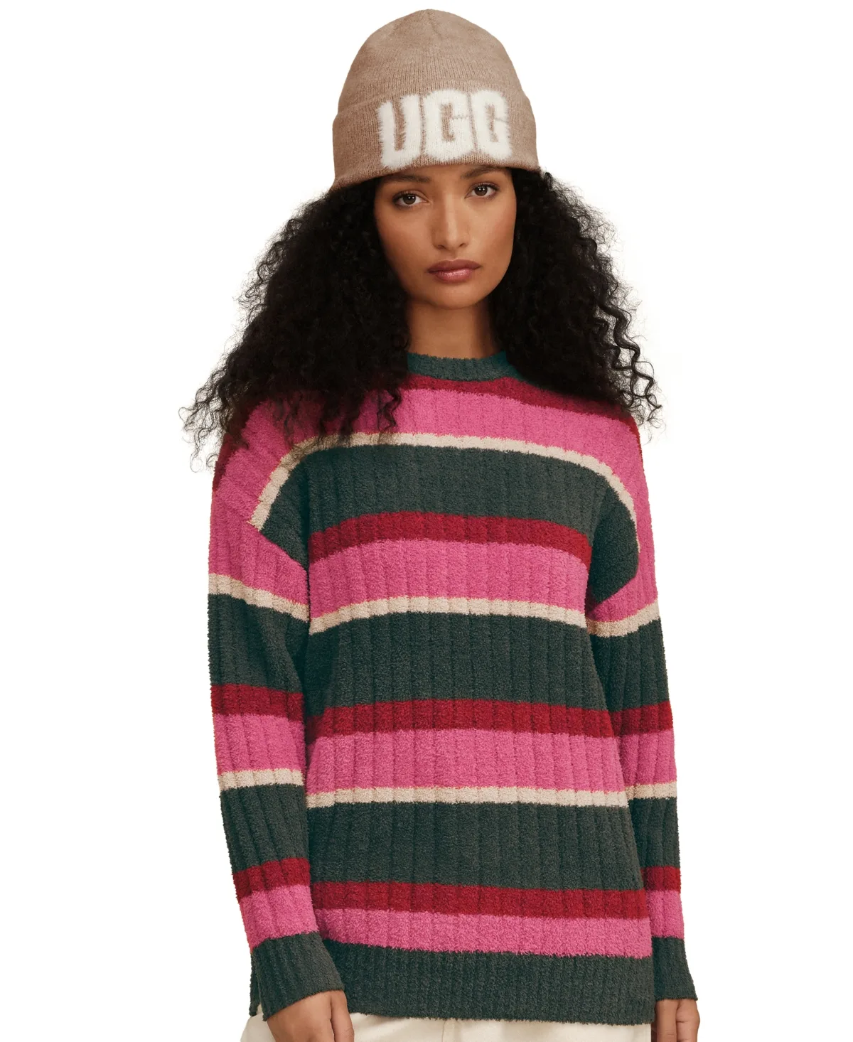 Riz Ribbed Long-Sleeve Knit Sleep Top by UGG