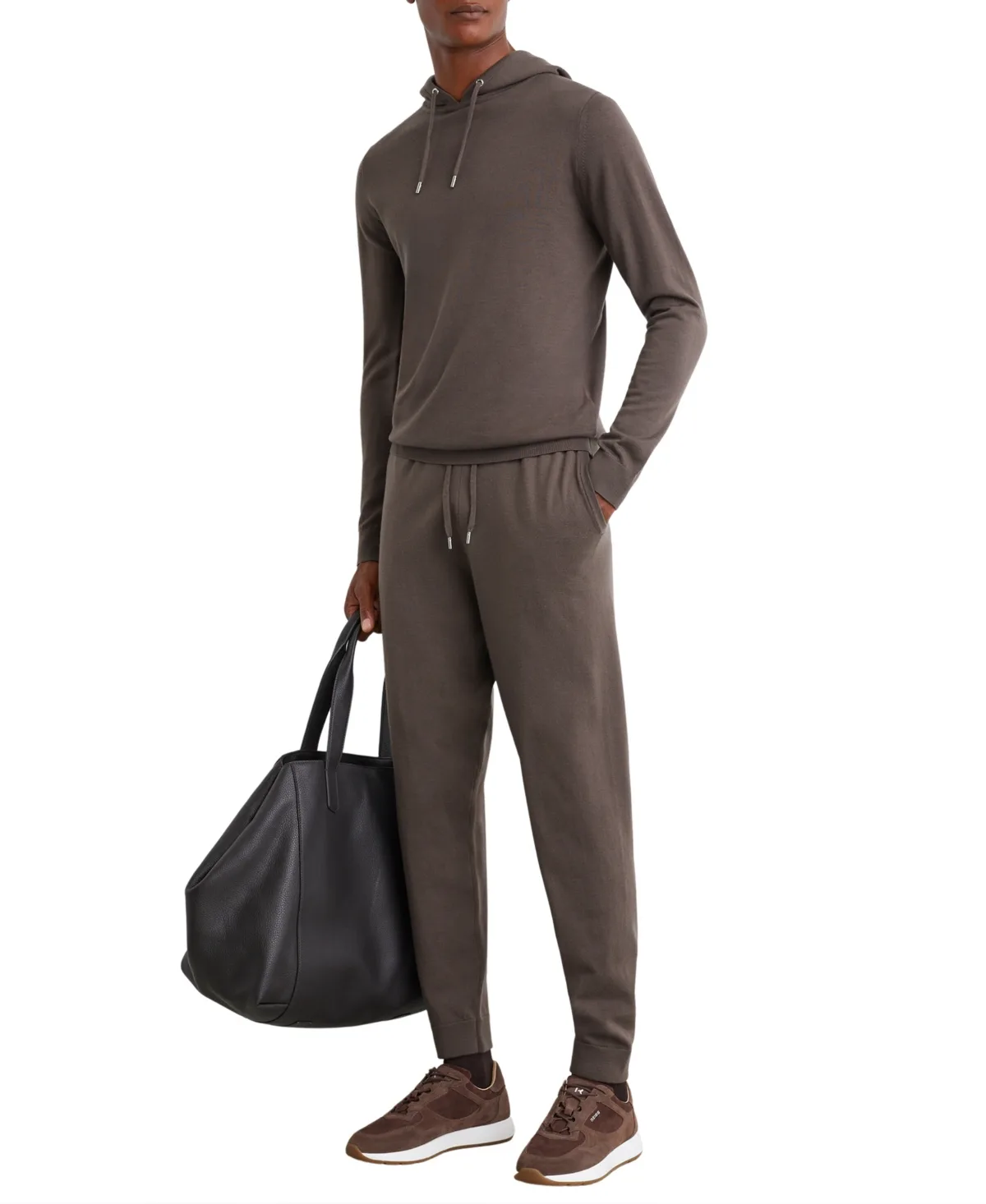 Holland Merino Wool Slim-Fit Long-Sleeve Hoodie by Reiss