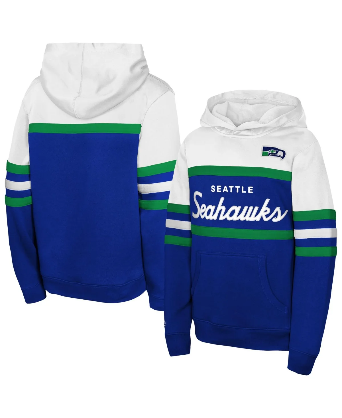 Seattle Seahawks Throwback Head Coach Hoodie by Mitchell & Ness