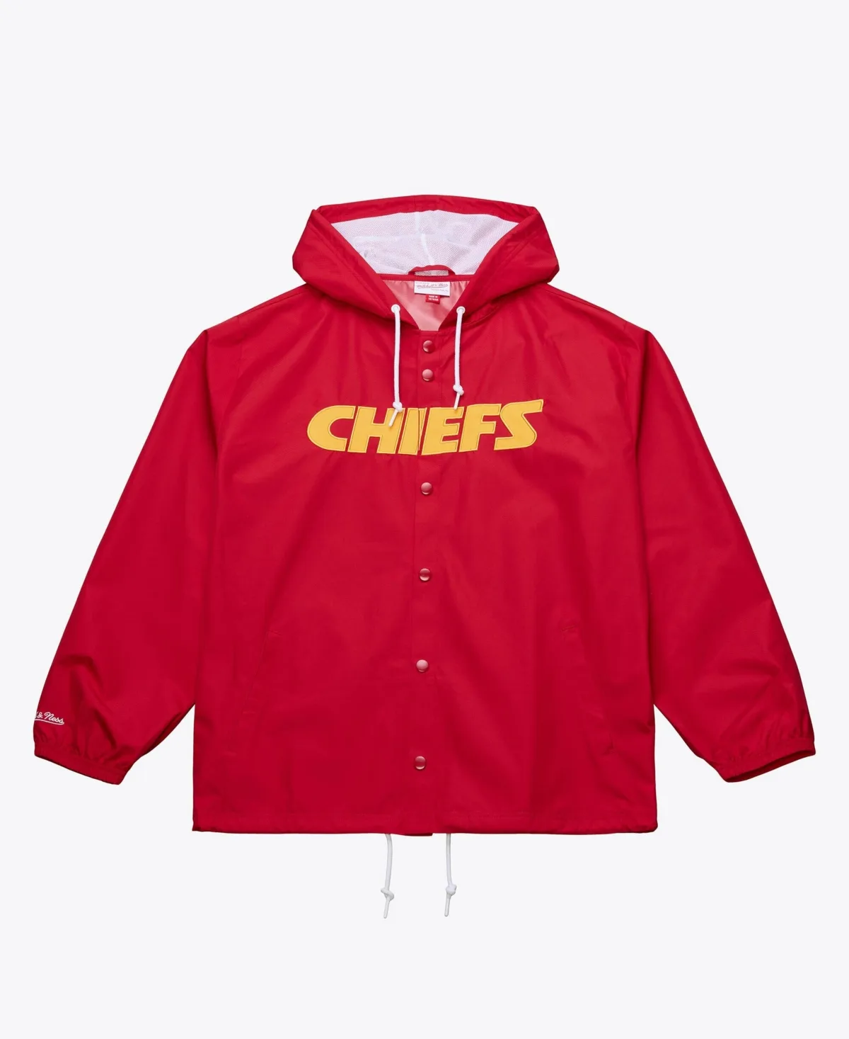 Kansas City Chiefs Coaches Hooded Windbreaker Jacket by Mitchell & Ness