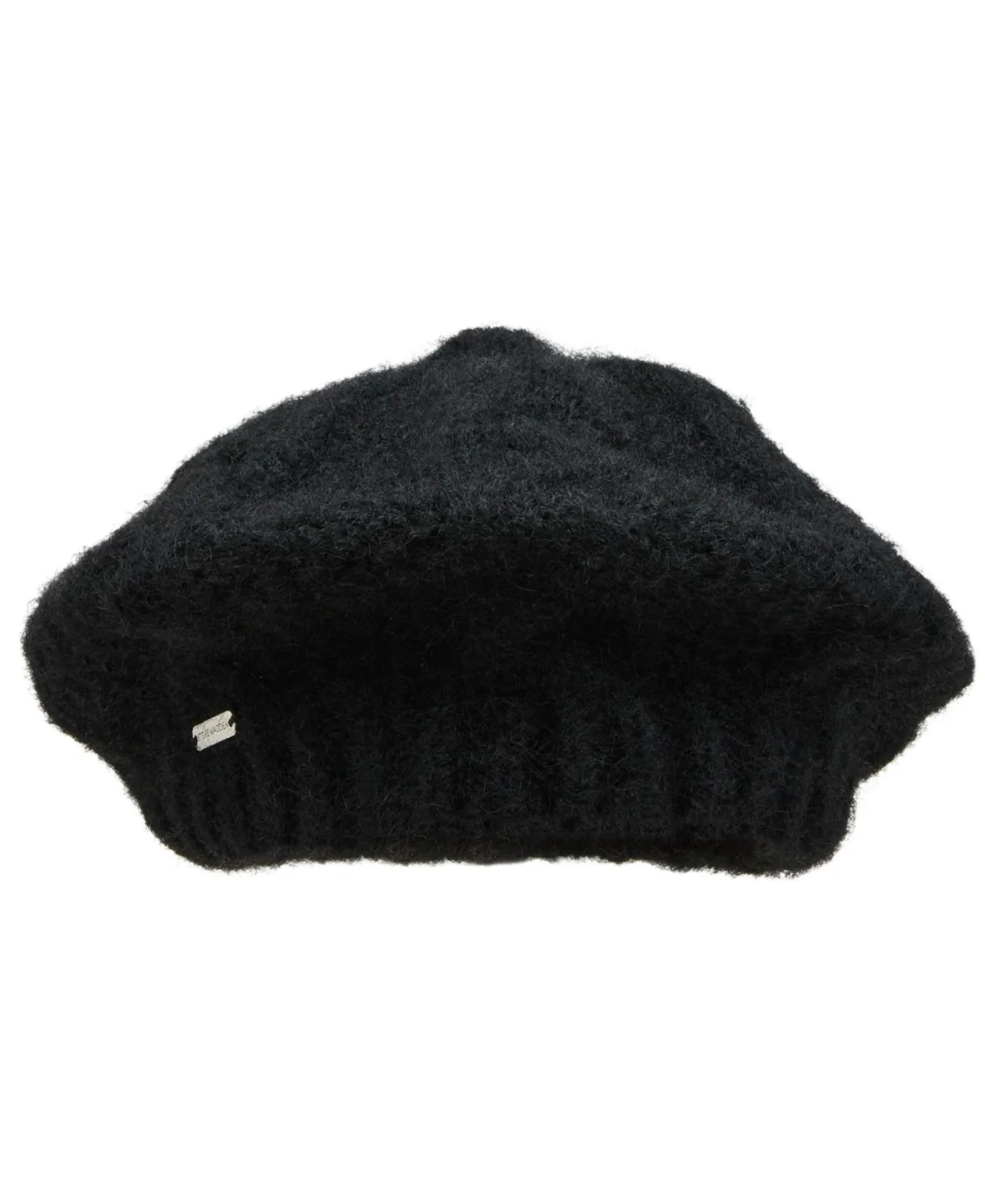 Fuzzy Chunky Cable Beret by Steve Madden