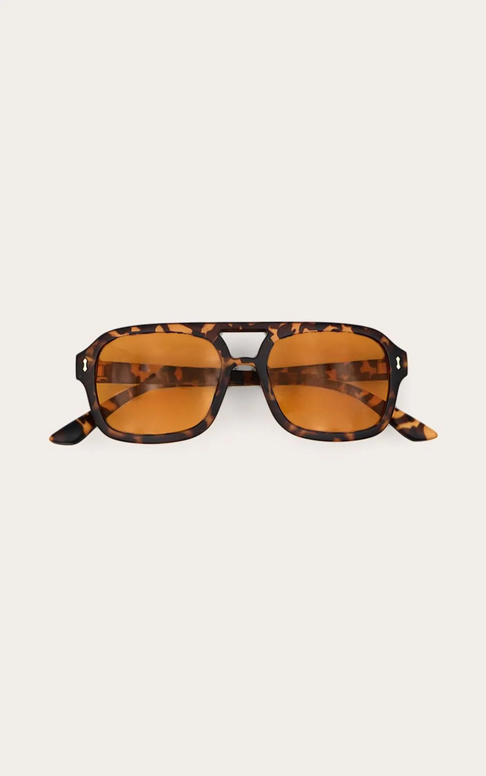 Tort Frame Orange Smoke Lens Aviator Sunglasses by PrettyLittleThing