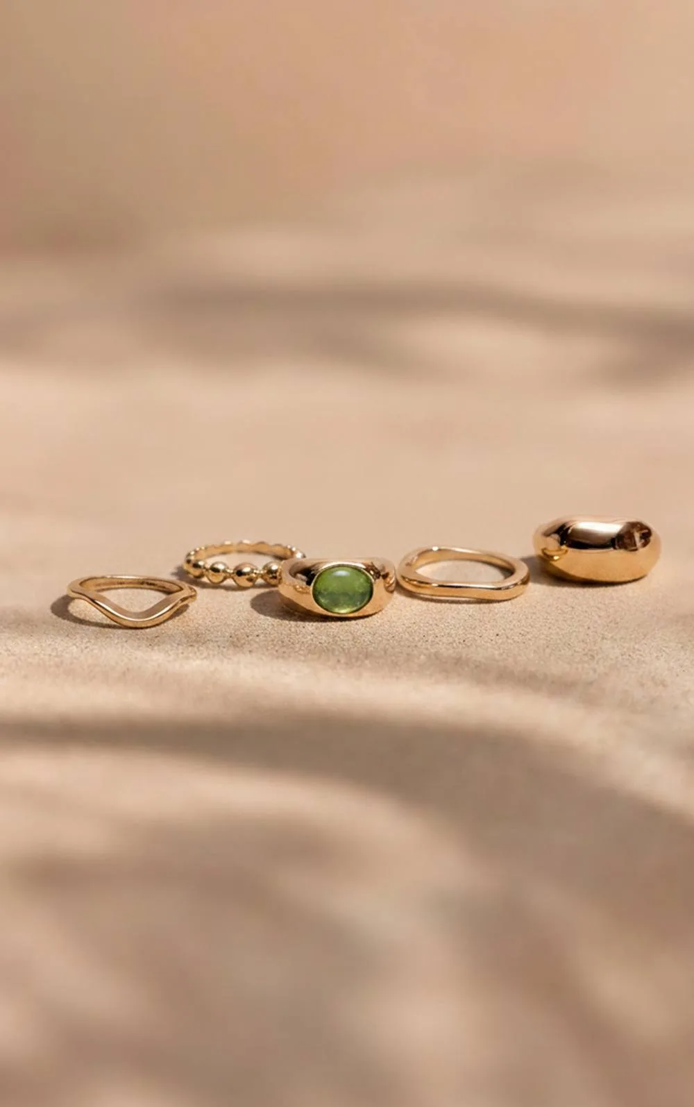 Smooth Olive Ring Multi-Pack by PrettyLittleThing
