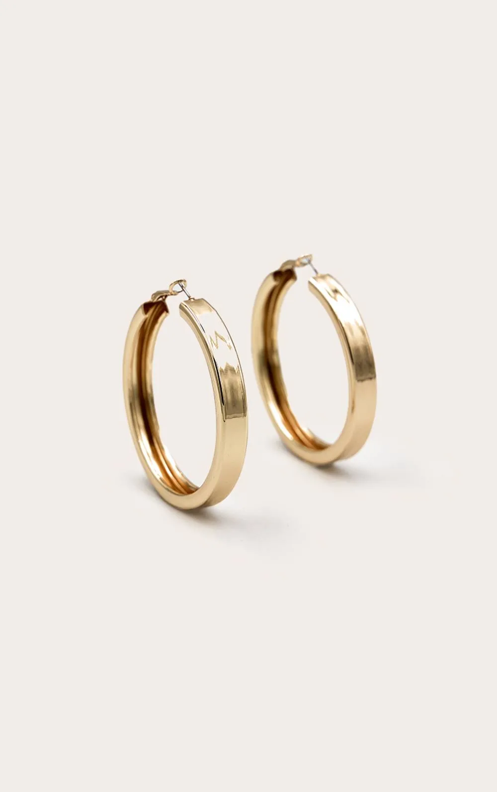 Thick Chunky Statement Hoop Earrings