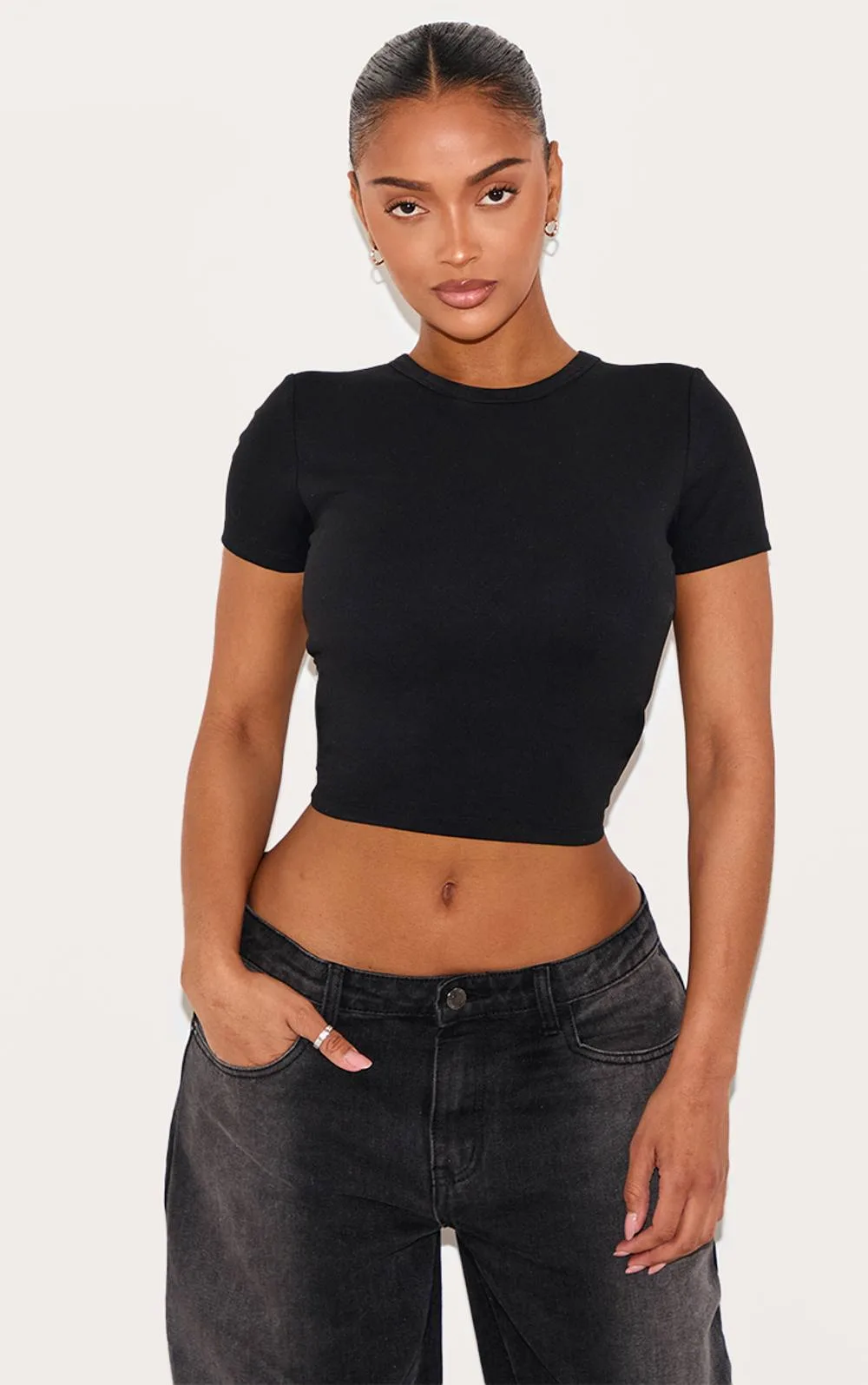 Built in Bra Sculpt T-Shirt by PrettyLittleThing