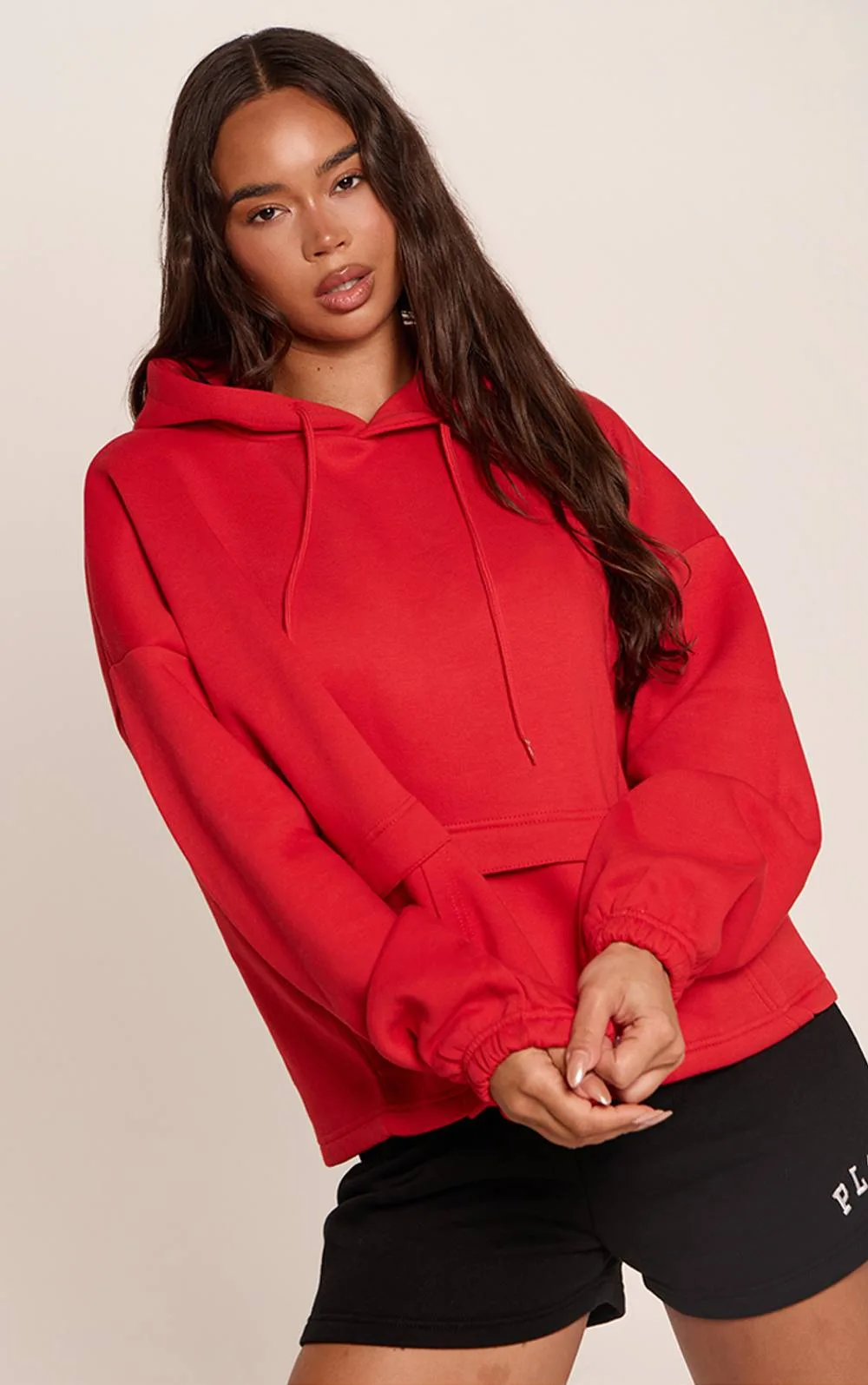 CoveRed Pocket Wide Hem Hoodie by PrettyLittleThing