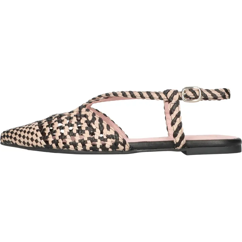 Pointed Toe Woven Sling Back by Pretty Ballerinas