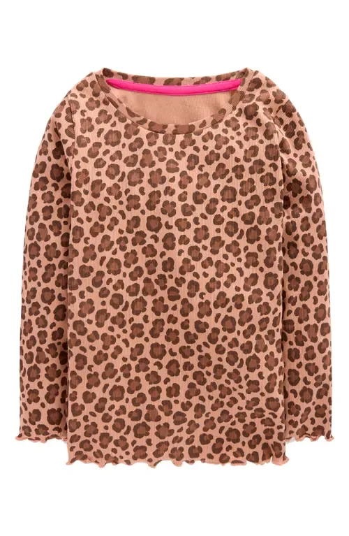 Ribbed Long Sleeve T-Shirt by Mini Boden