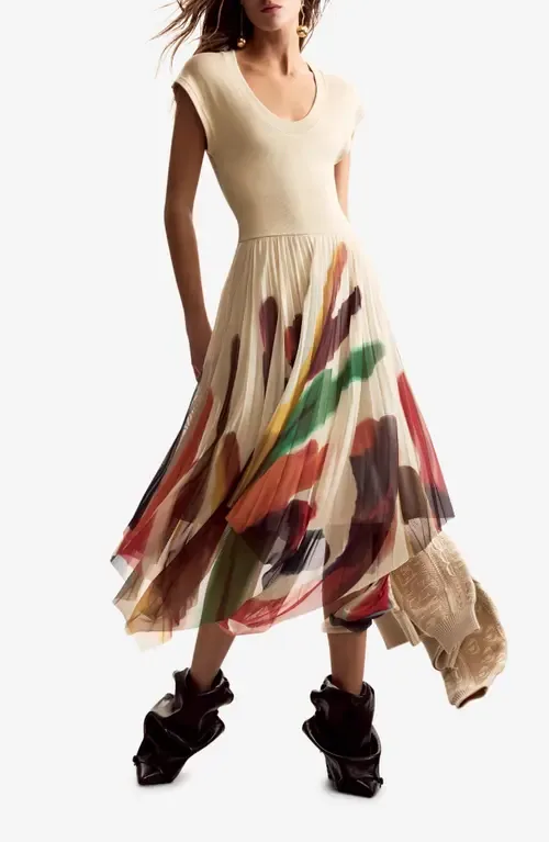 Handkerchief Hem Dress by Desigual