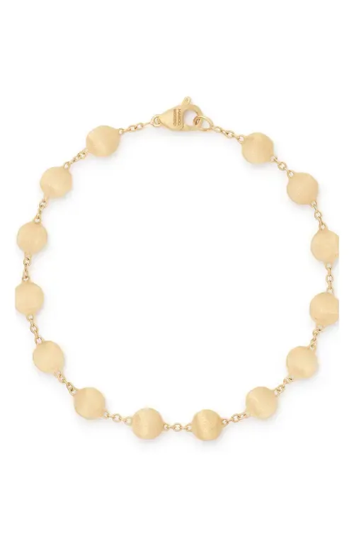 Bead Station Bracelet in 18K Yellow Gold by Marco Bicego