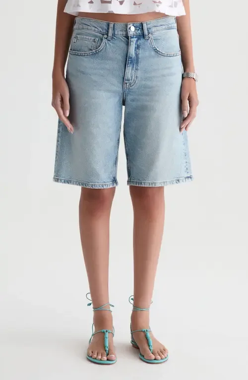 Thalia Denim Bermuda Shorts by AG