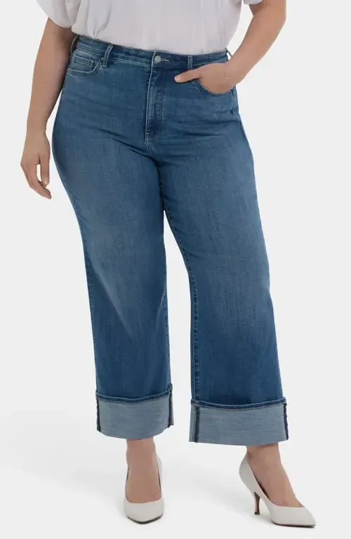 Teresa Cuff Wide Leg Jeans