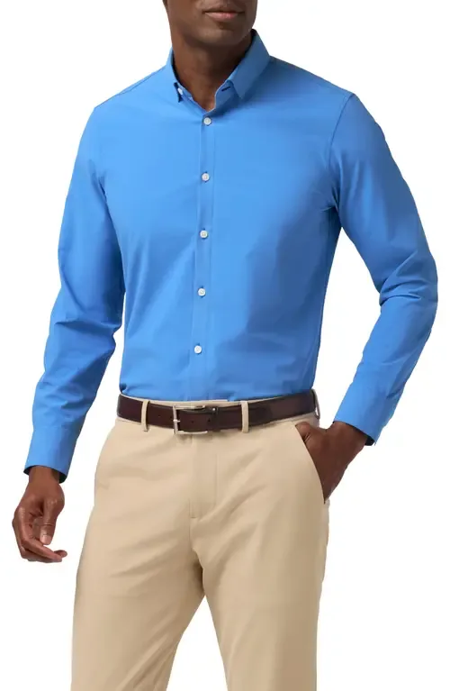 Leeward Trim Fit Button-Up Shirt by Mizzen+Main