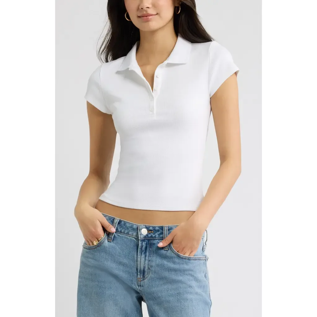Stretch Cotton Rib Polo by BP.