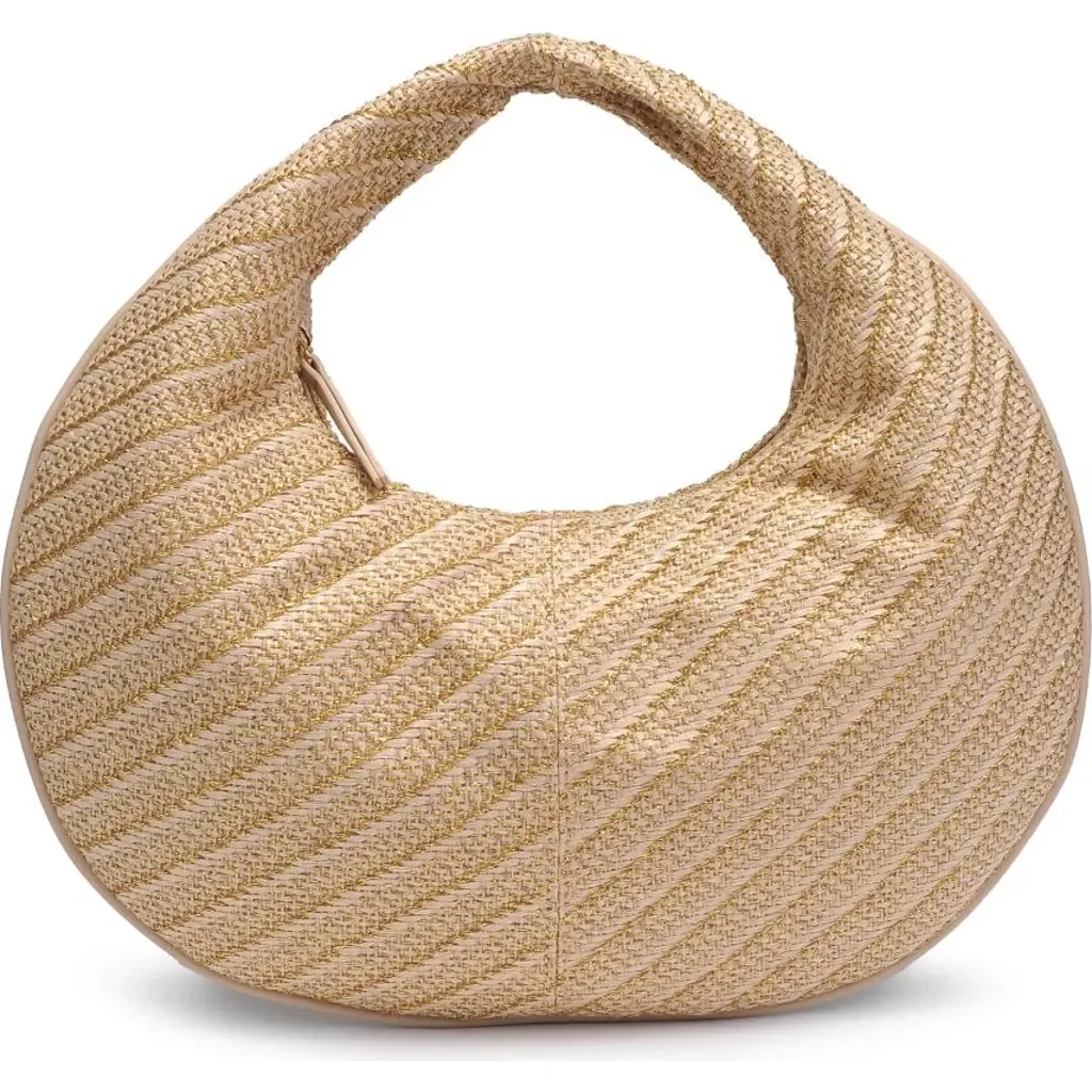 Farrah Straw Hobo by MODA LUXE