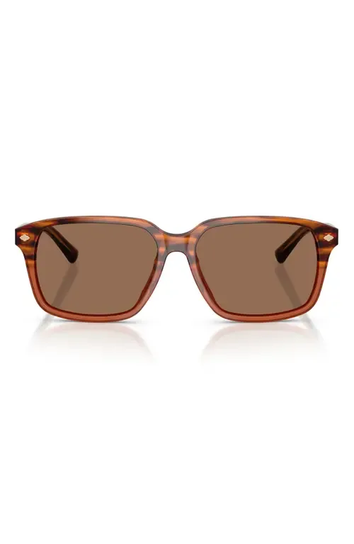 57mm Rectangular Sunglasses by Brooks Brothers