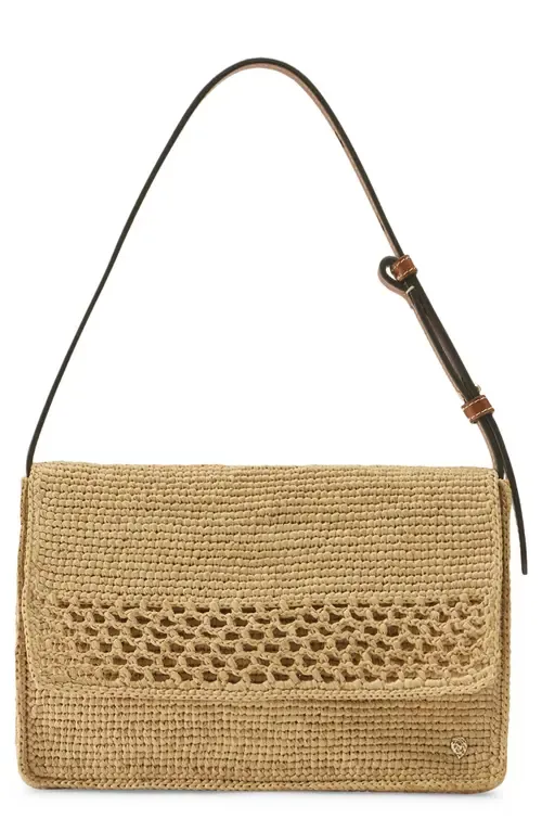 Poppy Crochet Raffia Shoulder Bag by Helen Kaminski