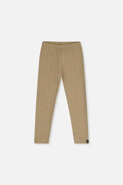 Soft Poetry Ribbed Jacquard Elastic Waist Leggings by Deux par Deux
