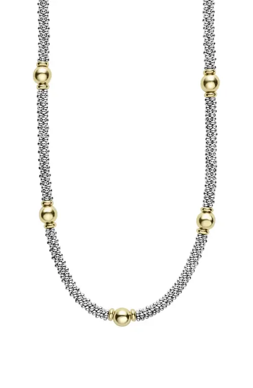 Signature Caviar Bead Station Necklace by LAGOS