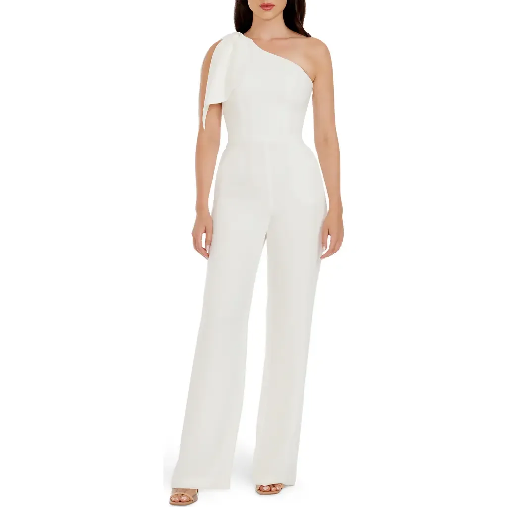 Tiffany One-Shoulder Jumpsuit by Dress the Population