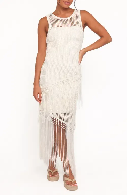 Adella Open Stitch Sleeveless Midi Dress by Petal & Pup