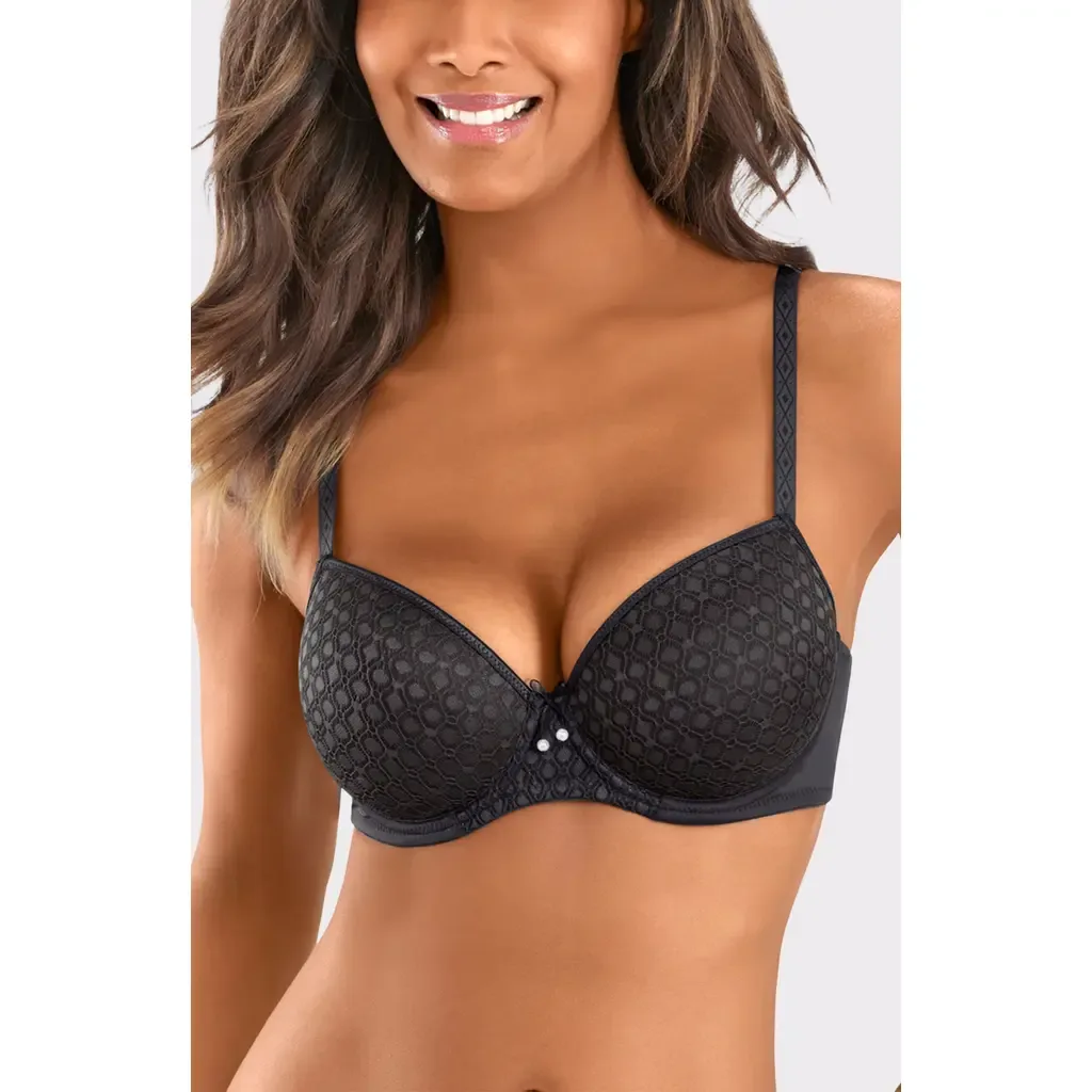 Lace Detail T-Shirt Bra by LASCANA
