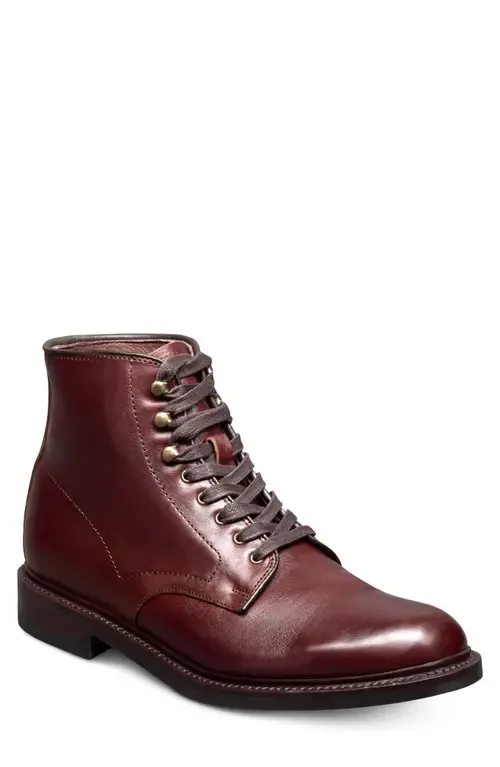 Higgins Mill Plain Toe Boot in Burgundy Chromexcel Leather