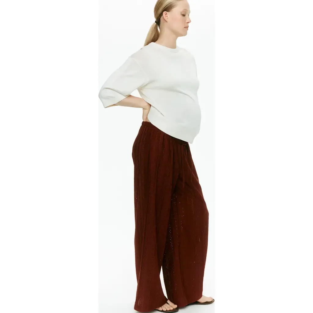 Mama Lace-Look Jersey Trousers by H&M