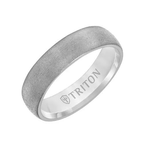 6MM Tantalum Ring with Brush Finish and Dome Edge by Triton