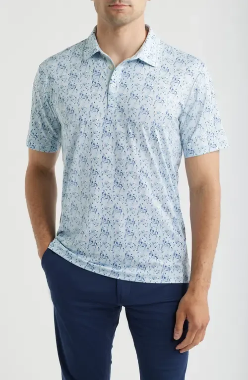 Sunday Floral Performance Golf Polo by Swannies