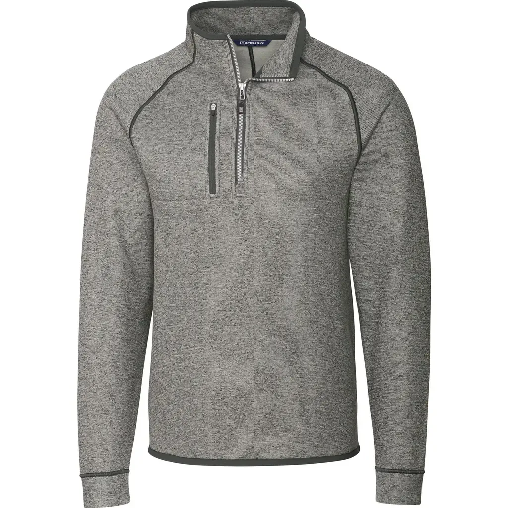 Mainsail Sweater Knit Half Zip Jacket by Cutter & Buck