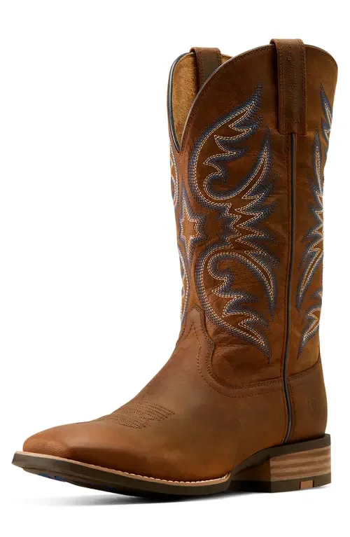 Ricochet Wide Square Toe Western Boot by Ariat