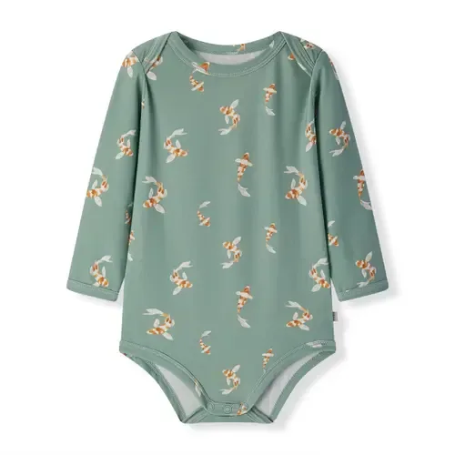 Cotton Stretch Long Sleeve One Piece by MILKBARN