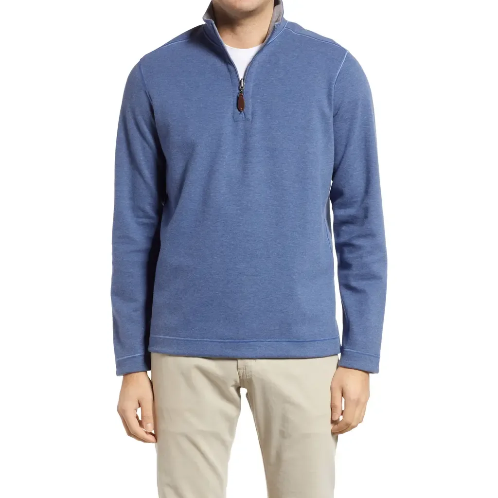 Reversible Quarter Zip Pullover by Johnston & Murphy