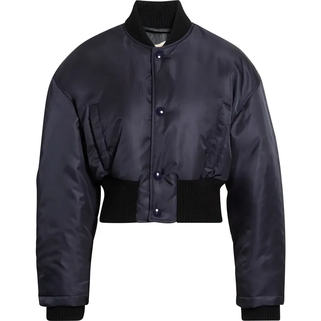 Crop Nylon Bomber Jacket by Marni