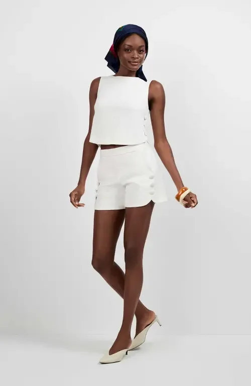 Siara Button Side Top by Trina Turk