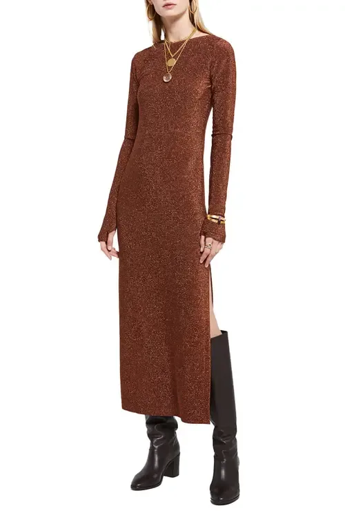 Viscose Long Dress with Lurex by ottod'Ame