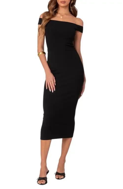 Kyla Off the Shoulder Dress by EDIKTED