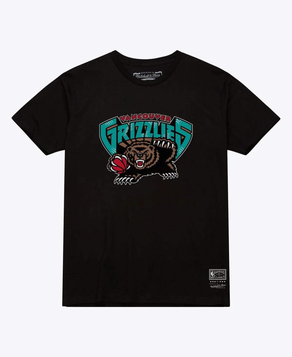Mitchell & Ness Vancouver Grizzlies Hardwood Classics Arch Screen Print T-Shirt by Mitchell & Ness