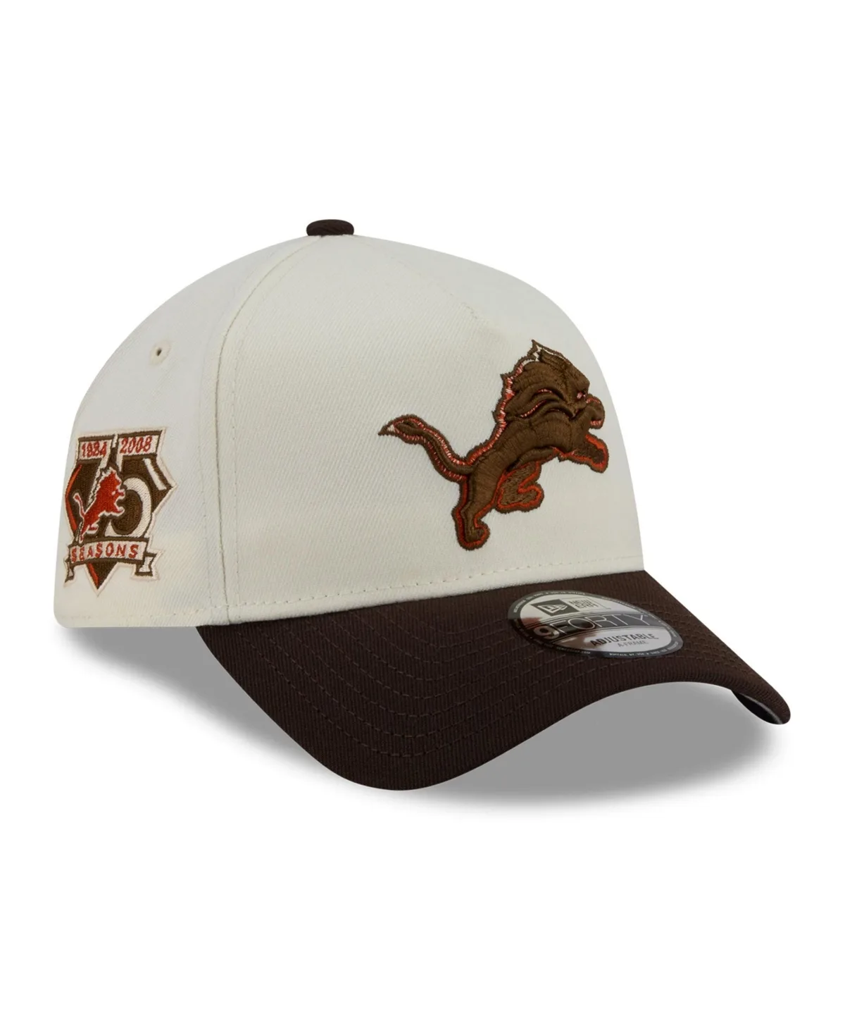 New Era Detroit Lions Pumpkin Spice A-Frame 9FORTY Adjustable Hat by New Era