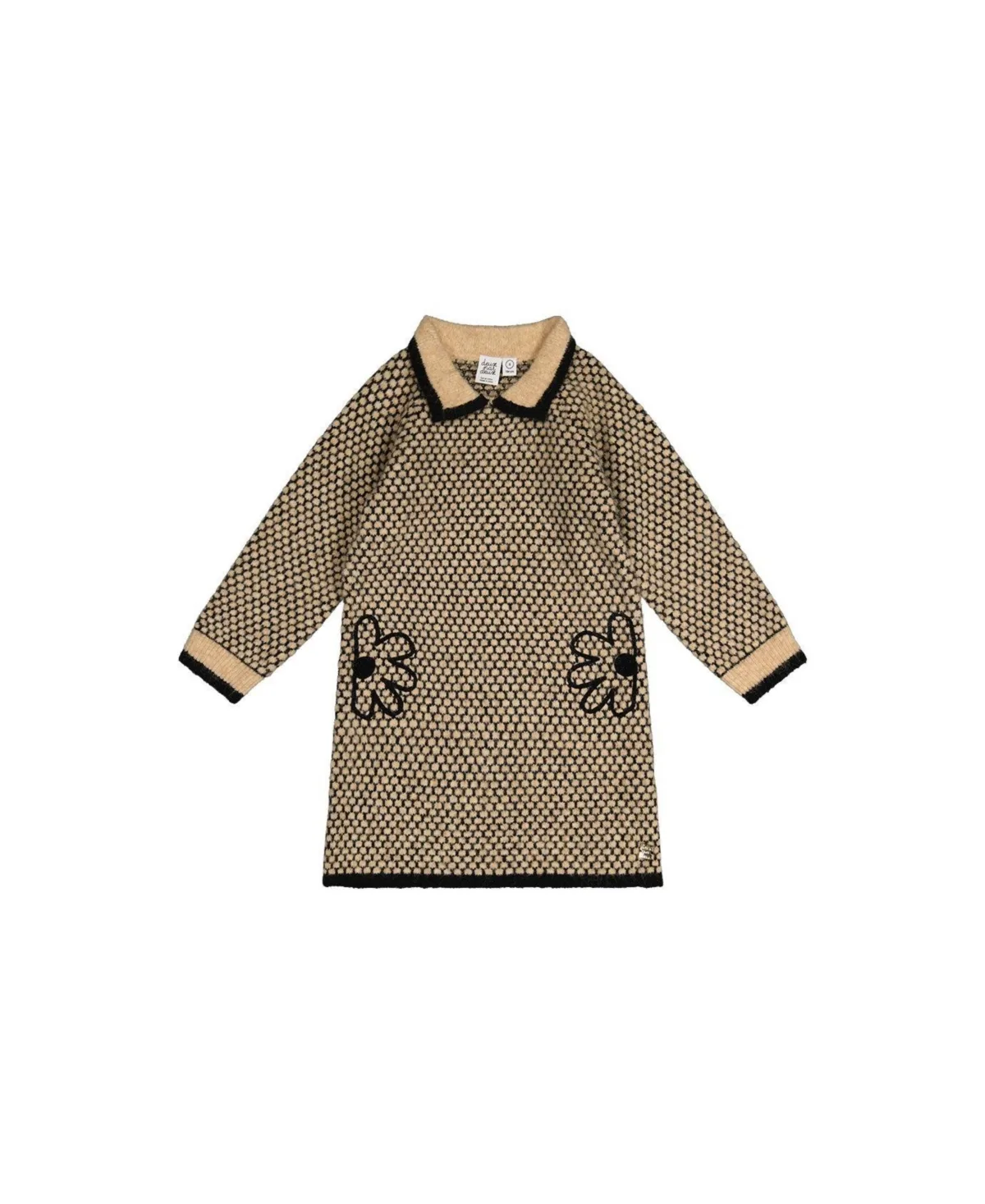 Knit Dress with Collar by Deux Par Deux