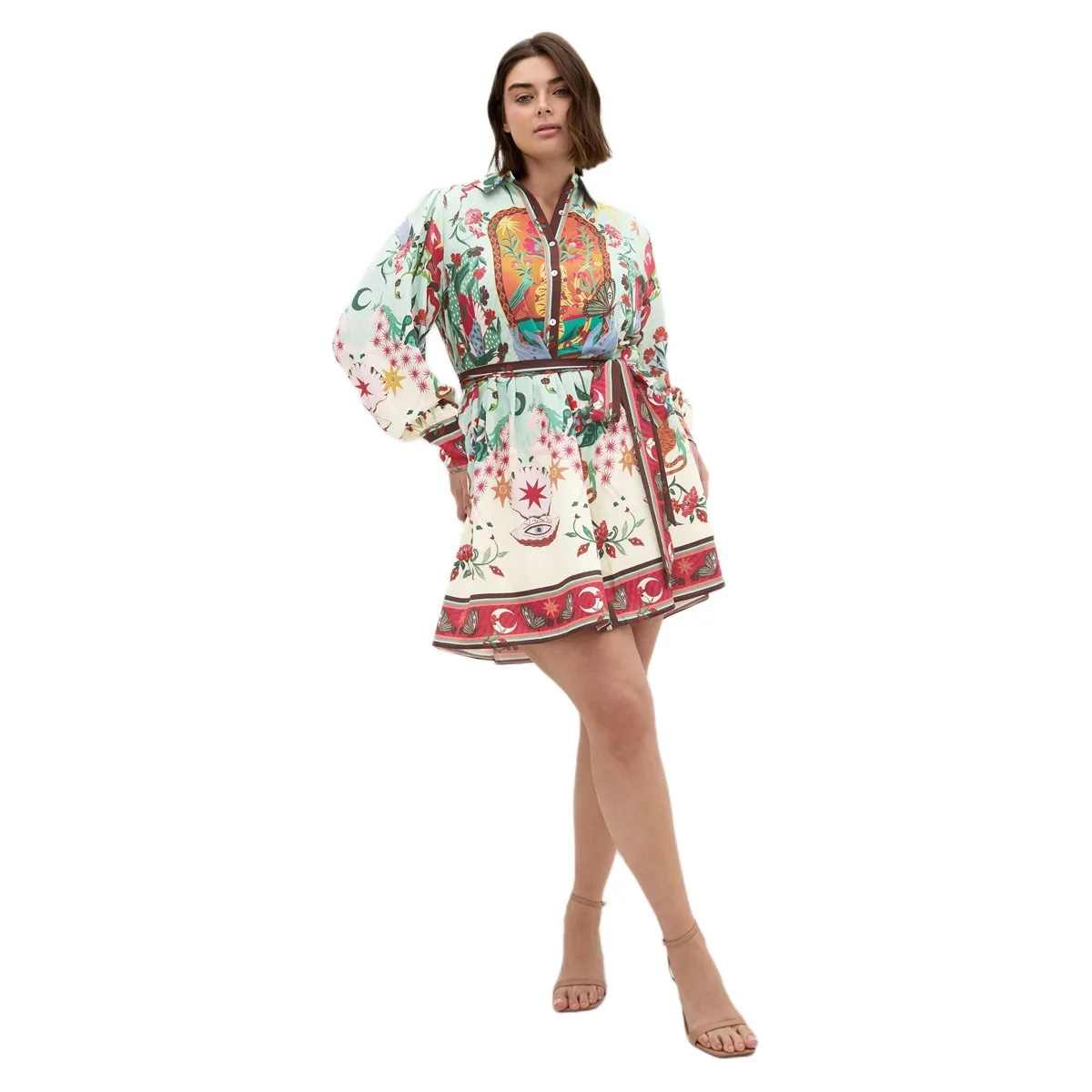 Ezra Dreamscape Print Mini Dress