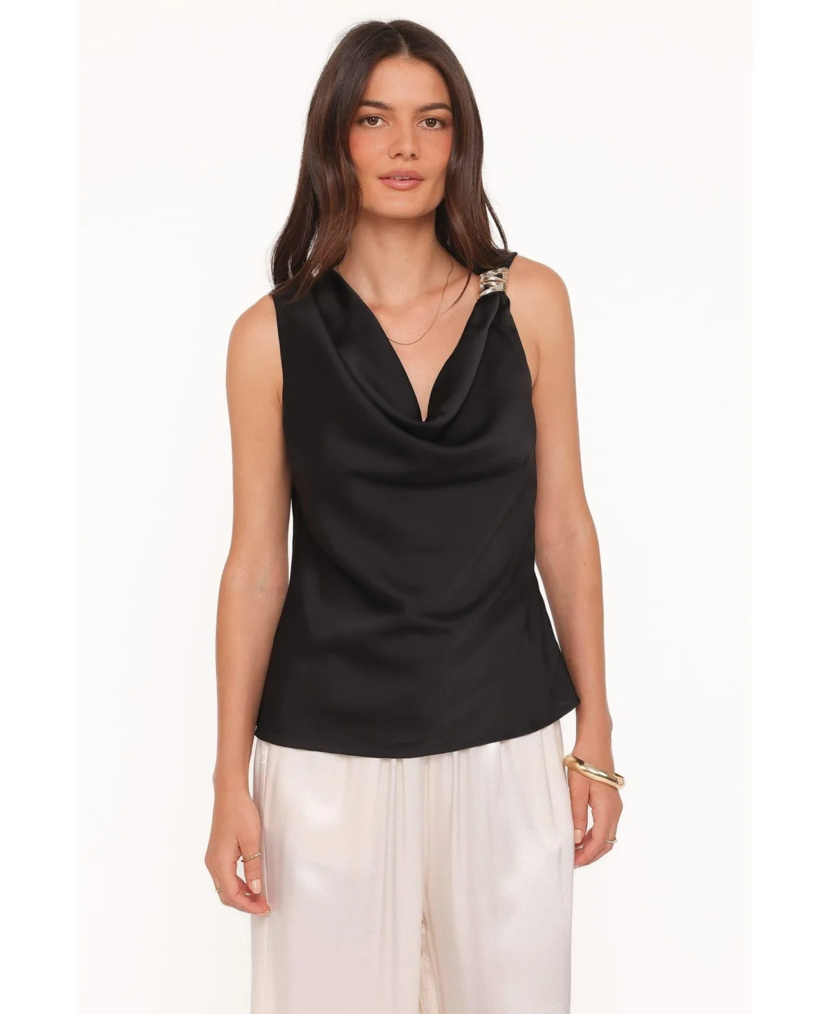 Serena Cowl Neck Top by Petal and Pup