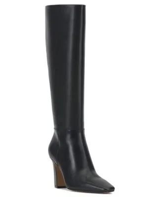 Bennidy Regular Wide Calf Snip Toe Dress Boots - Warm Chestnut Leather
